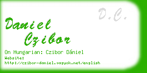 daniel czibor business card